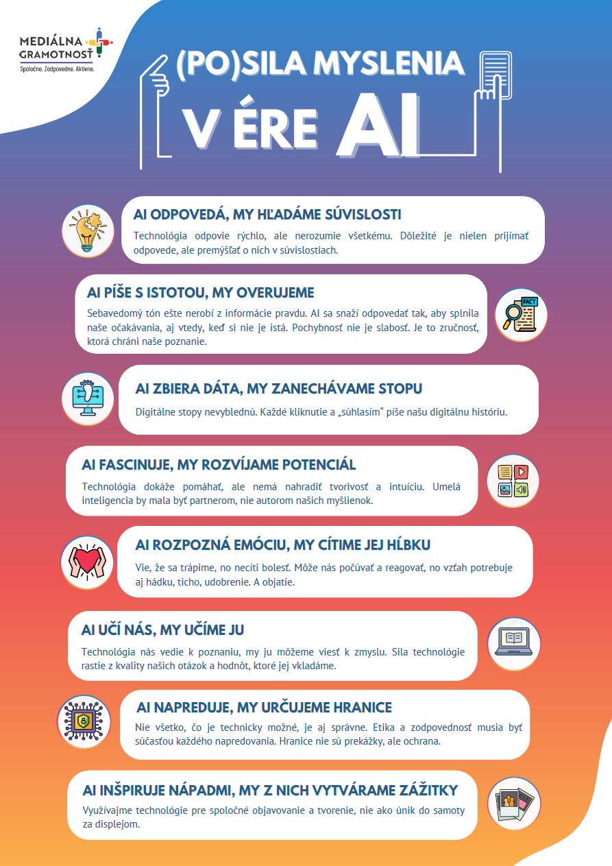 Plagát: Sila myslenia v ére AI