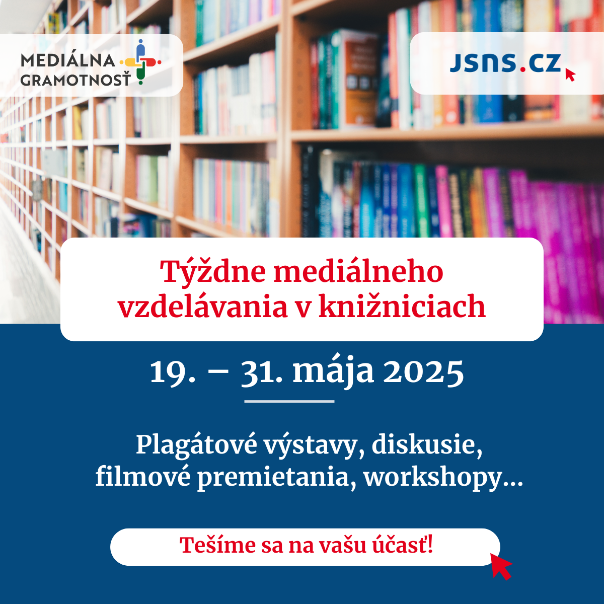 Týždne mediálneho vzdelávania v knižniciach - plagát